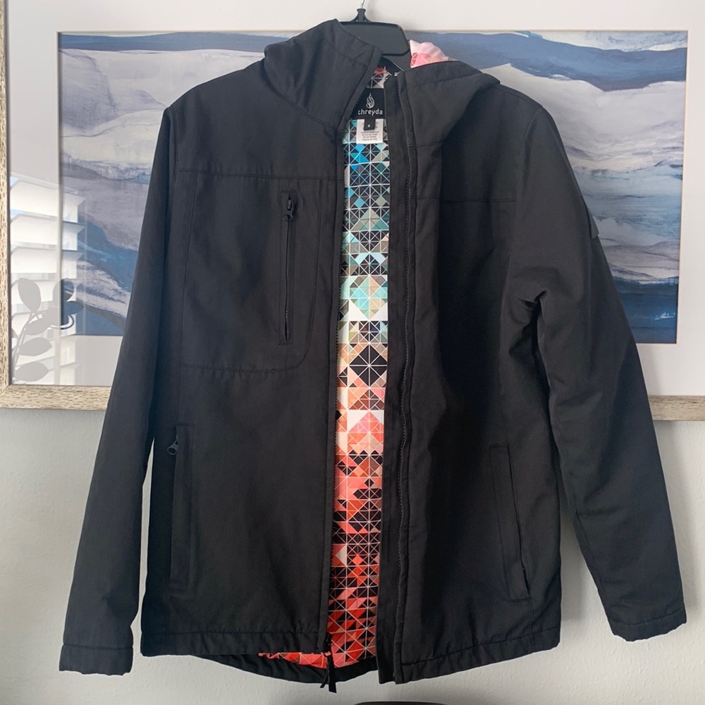 Threyda tactical black jacket serial #10 Mens Small